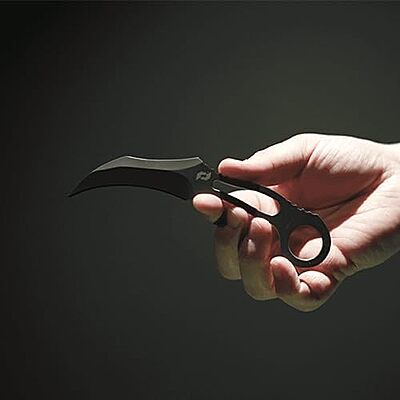 Schrade Delta Class Boneyard CLR Fixed Blade with 9Cr18MoV Grey Ti Coat for Outdoor Survival