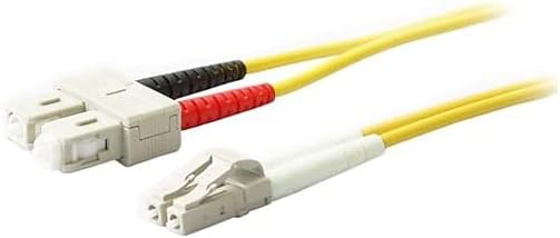 AddOn Add-On Computer 3m LC (Male) to SC (Male) Yellow Duplex Single-Mode Fiber Patch Cable (ADD-SC-LC-3M9SMF)