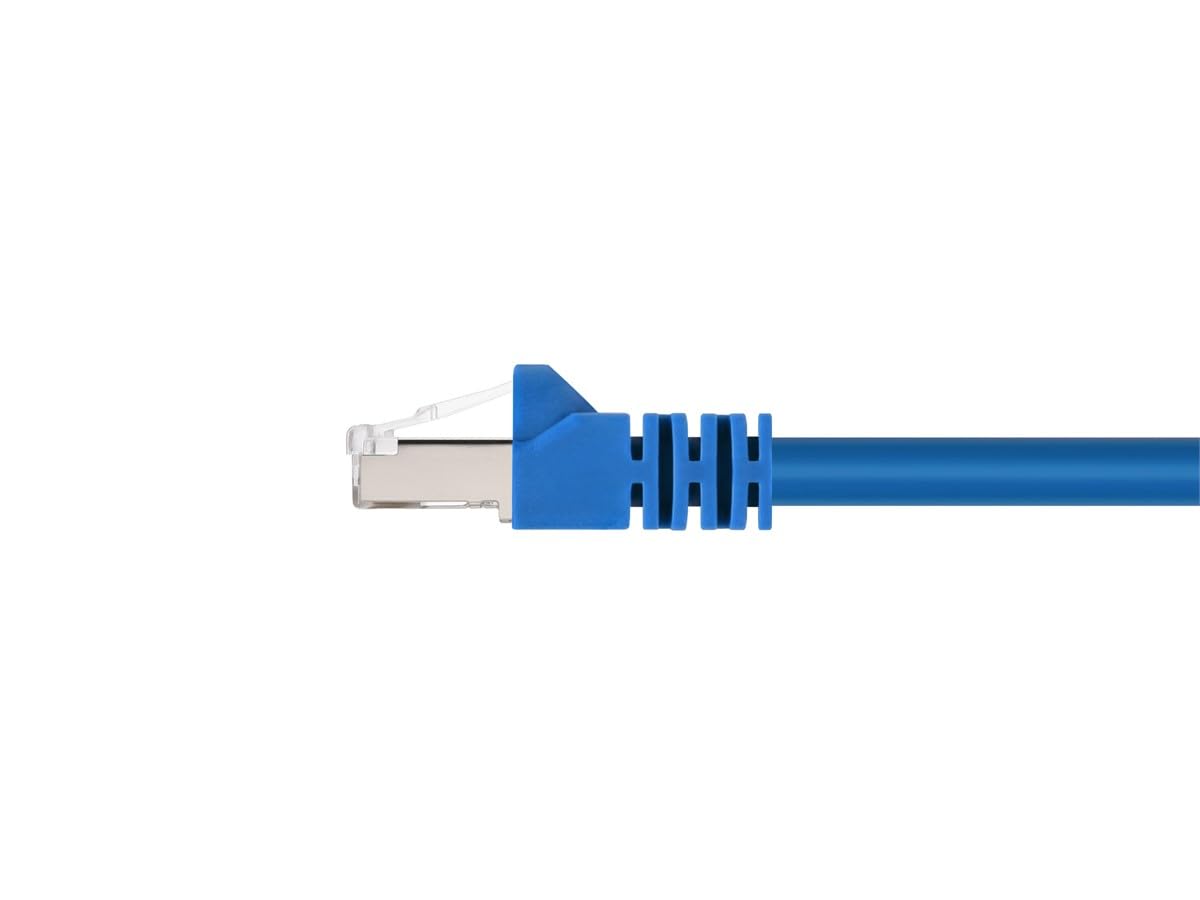 Monoprice Cat6A Shielded (S/FTP) Ethernet Patch Cable - 26AWG Pure Bare Copper Snagless RJ45 Fullboot
