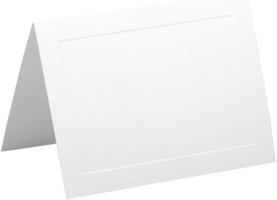 JAM PAPER Strathmore Foldover Cards - 80lb Wove - 25/Pack