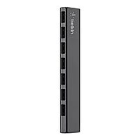 Belkin 7-Port Ultra-Slim Desktop USB Hub - Desktop USB Hub 2.0 - 7 Hi-Speed USB Ports - Compatible With MacOS & Windows For Connecting Charging Cable, Keyboard, Mouse & Any USB-Enabled Devices