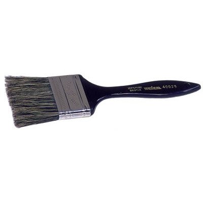 Wide 11/16" Thick 2 1/4" Grey China Bristle Plastic Handle Chip And Oil Brush [Set of 12]