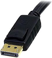 StarTech.com 6ft 4-in-1 USB DisplayPort KVM Switch Cable w/Audio & Microphone (DP4N1USB6),Black