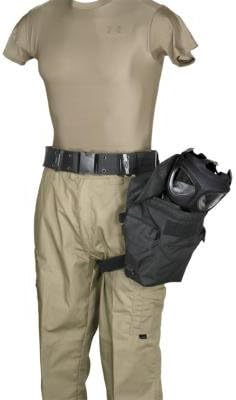 VooDoo Tactical 20-9230001000 Deluxe Drop Leg Gas Mask Carrier, Black