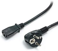 StarTech.com 2m (6ft) Computer Power Cord, 18AWG, EU Schuko To C13, 10A 250V, Black Replacement AC Power Cord