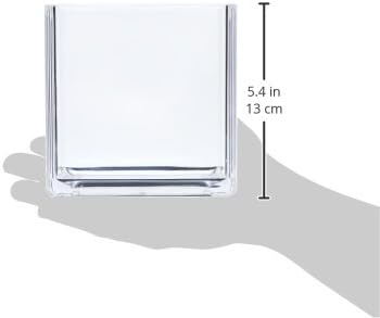 Azar Displays Deluxe Clear Crystal Styrene Cube Bins, Pack of 4