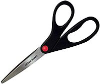 Office Depot Brand Scissors, 8in Straight, Black