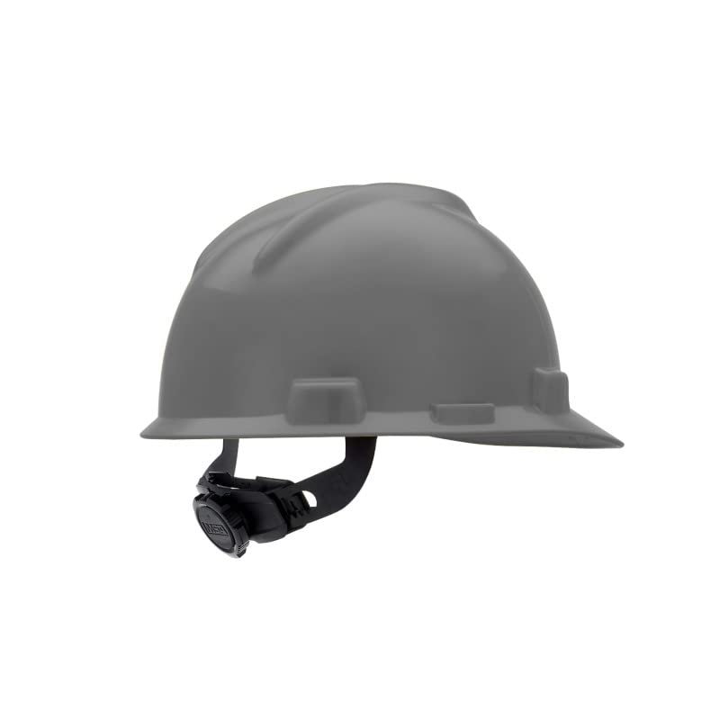 MSA 475364 V-Gard Cap Style Safety Hard Hat With Fas-Trac III Ratchet Suspension | Polyethylene Shell
