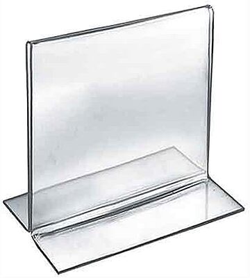 Azar Displays Double-Foot 2-Sided Acrylic Sign Holders