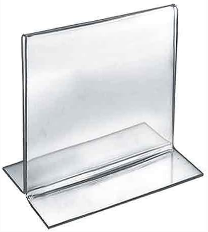 Azar Displays Double-Foot 2-Sided Acrylic Sign Holders