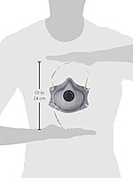 Moldex 2400N95 Organic Vapor Respirator with Charcoal Filter, Medium/Large, Gray (Pack of 10)