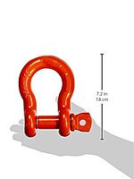 CM M654P Super Strong Anchor Shackle with Orange Powder Coated Screw Pin, 10 Ton Work Load Limit, 1" Size