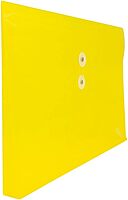 JAM PAPER Plastic Envelopes with Button & String Tie Closure - 12 Pack