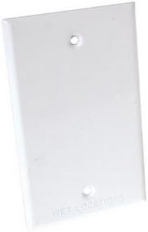 Blank Wall Plate, Single Gang, White WP-Blank-WHT