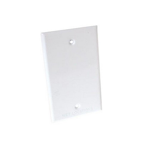 Blank Wall Plate, Single Gang, White WP-Blank-WHT