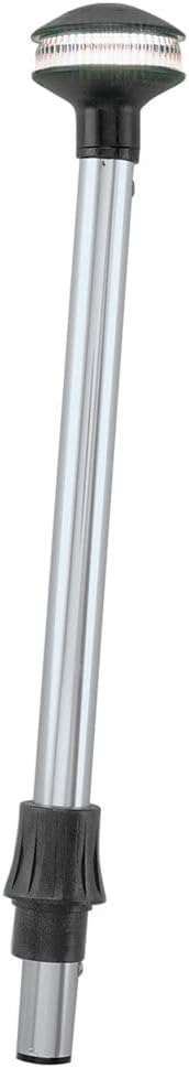 Perko 1440DP6CHR Inland-Series Reduced Glare White All-Round Pole Light - 48" Height, 0° Rake