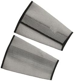 Stanco 703-CMW7VC-L 7 in. Large Cane Mesh Sleeves Long Cloth Hook and Eye Closure - White