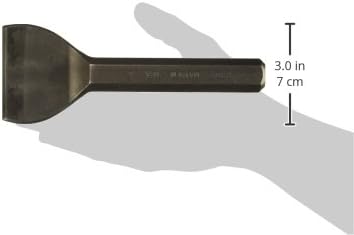Mayhew Select 35002 3-by-7-Inch Carded Mason Chisel No Handguard ,Black 3 inch No Handguard