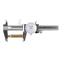 Frankford Arsenal Stainless Steel Dial Caliper with Case for Reloading,silver Dial Calipers