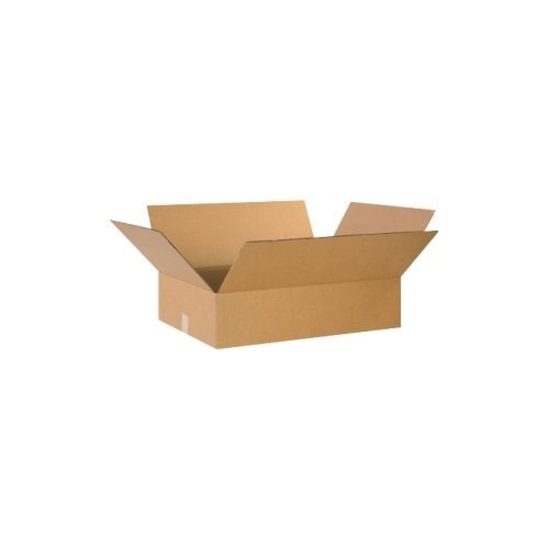 Partners Brand Flat Corrugated Boxes, 24in x 18in x 6in, Kraft, Pack Of 20