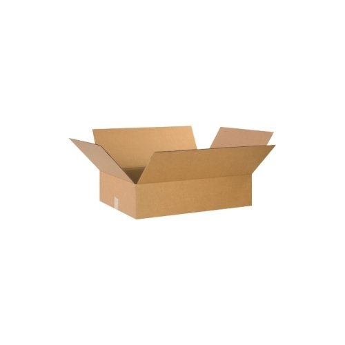 Partners Brand Flat Corrugated Boxes, 24in x 18in x 6in, Kraft, Pack Of 20