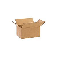 Partners Brand Corrugated Boxes, 10inL x 7inW x 5inH, Kraft, Pack Of 25
