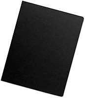 Fellowes Futura Presentation Binding Covers, Round Corners, 11.25 x 8.75, Black, 25/Pack