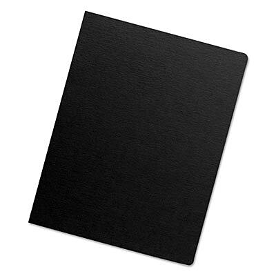 Fellowes Futura Presentation Binding Covers, Round Corners, 11.25 x 8.75, Black, 25/Pack