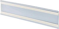 Azar Displays PVC Vertical Adhesive-Back Nameplates, 7inH x 6inW x 3/8inD, Clear, Pack Of 10 Nameplates