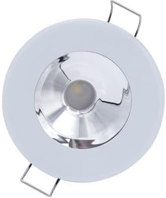Lumitec Illusion Flush Mount LED Down Light - Spectrum RGBW - Cool White - White Housing - Chrome Reflector
