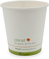 StalkMarket Planet+ Compostable Hot Cups, 10 Oz, White, Pack Of 1,000 Cups