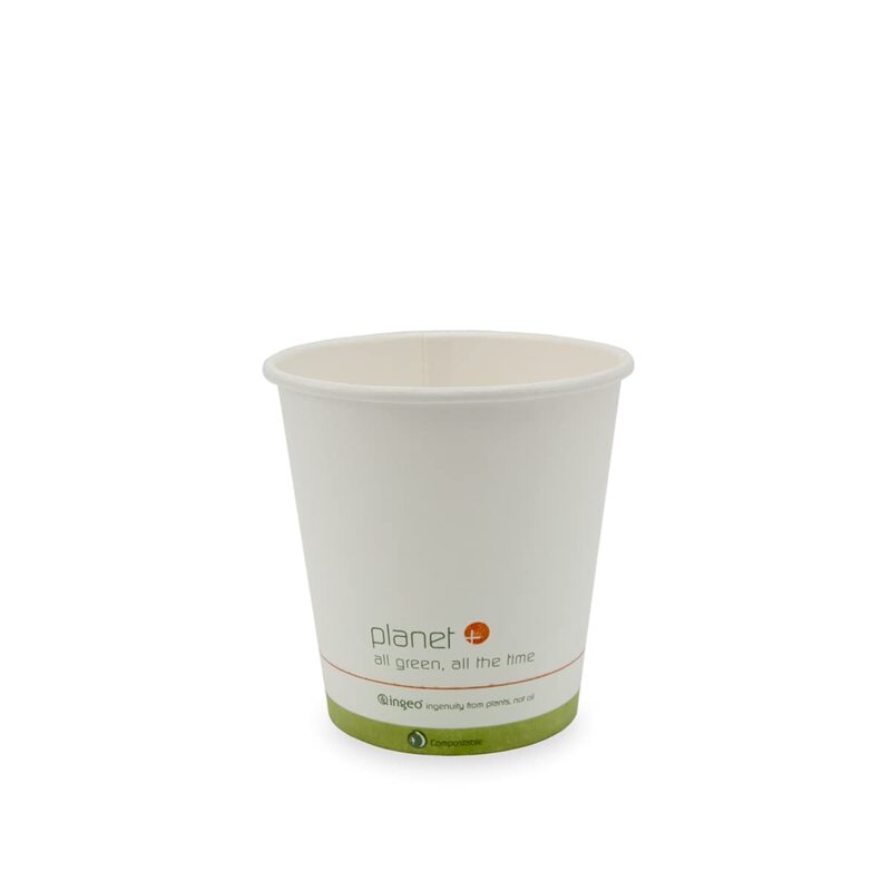 StalkMarket Planet+ Compostable Hot Cups, 10 Oz, White, Pack Of 1,000 Cups