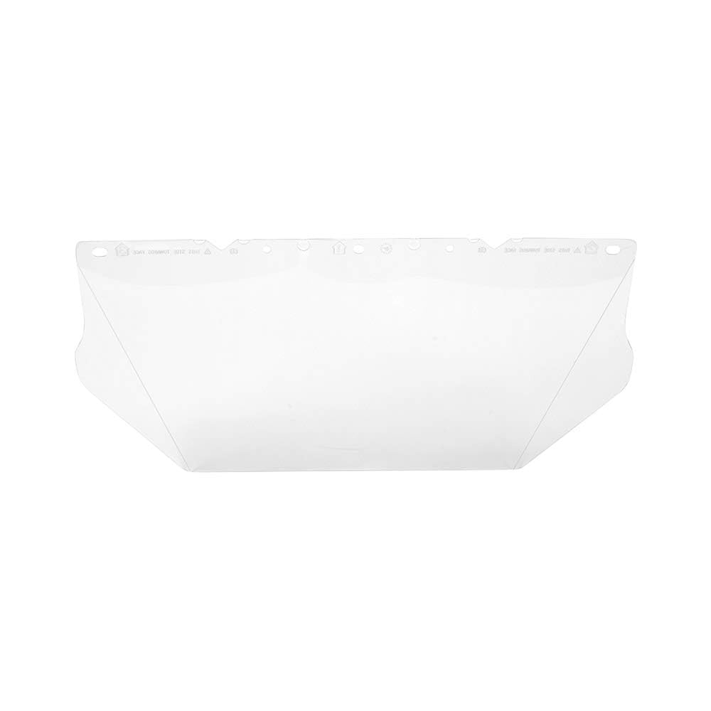 MSA Safety 10115840 V-GardClear Polycarbonate Faceshield, 8" x 17" x 0.06" Size