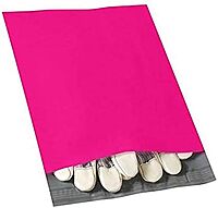 Partners Brand 10in x 13in Poly Mailers, Pink, Case Of 100 Mailers