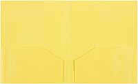 JAM Paper Heavy-Duty 2-Pocket Plastic Presentation Folders - Letter Size