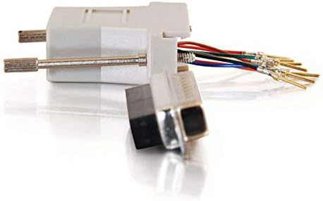 C2G 02934 RJ45 to DB25 Male Modular Adapter, Gray Gray 1 Count (Pack of 1)