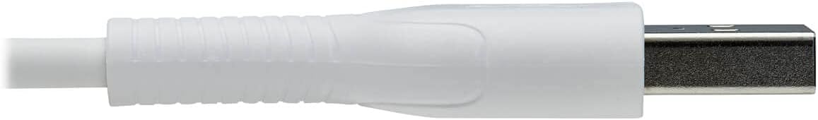 Tripp Lite Safe-IT USB-A to Lightning Charge Cable, Hospital-Grade Protection Cable (M/M), MFi Certified, White