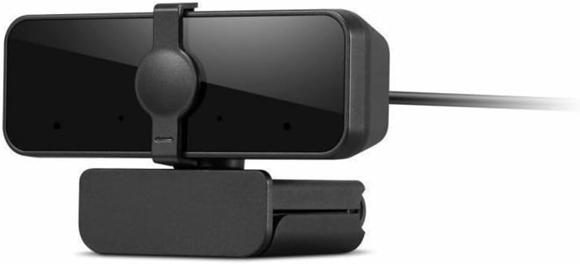 Lenovo Essential Webcam - 30 fps - Black - USB 2.0 Type A - Full HD - 1920 x 1080 Video - 85° Angle - Tripod Mount