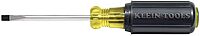 Klein Tools 601-3 3/16-Inch Flat Head Screwdriver, Made in USA, Cabinet Tip with 3-Inch Round Shank and Cushion Grip Handle