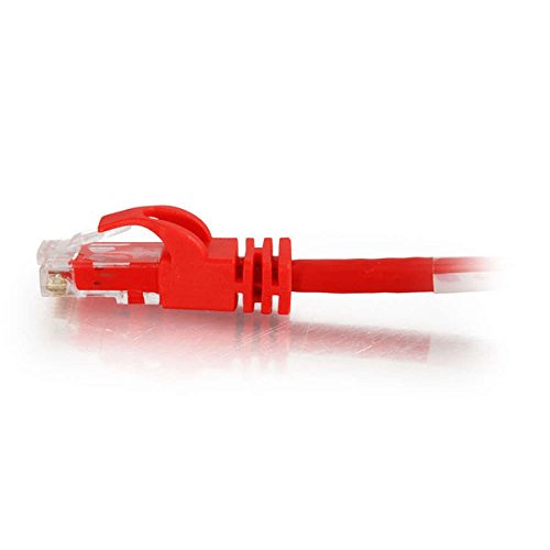C2G 27861 Cat6 Crossover Cable - Snagless Unshielded Network Crossover Ethernet Cable, Red (3 Feet