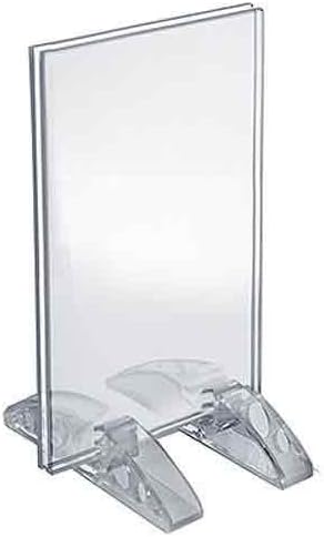 Azar Displays Dual-Stand Vertical/Horizontal Acrylic Sign Holders