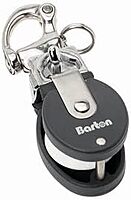 Barton Marine Size 2 Snatch Block w/Stainless Snap Shackle - 35mm Sheave