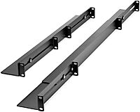 StarTech.com 1U 19 inch Server Rack Rails - 24-36 inch Adjustable Depth - Universal 4 Post Rack Mount Rails - Network Equipment/Server/UPS Mounting Rail Kit HPE ProLiant Dell PowerEdge (UNIRAILS1UB)