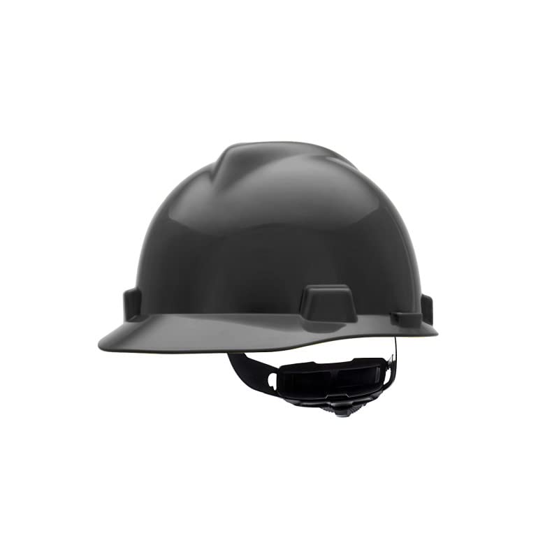 MSA 492559 V-Gard Cap Style Safety Hard Hat With Fas-Trac III Ratchet Suspension | Polyethylene Shell