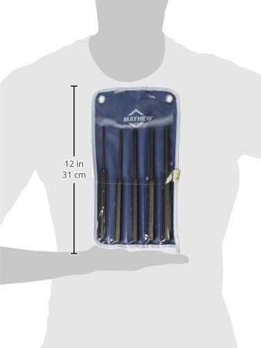 Mayhew Select 76065 446-K Long Pin Punch Kit, 5-Piece