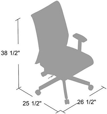 Boss Office Products Mesh Task Chair With T-Arms, Black