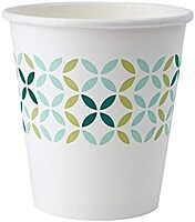 Highmark Paper Hot Cups, 10 Oz, Printed White, Pack Of 50
