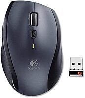 Logitech M705 Marathon Wireless Laser Mouse, 2.4 Ghz Frequency/30 Ft Wireless Range, Right Hand Use, Black