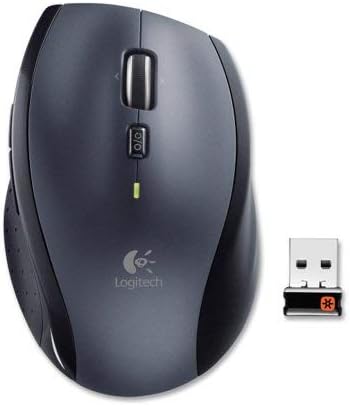 Logitech M705 Marathon Wireless Laser Mouse, 2.4 Ghz Frequency/30 Ft Wireless Range, Right Hand Use, Black