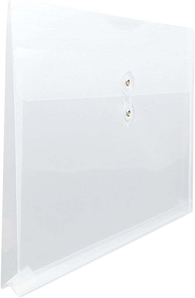 JAM PAPER Booklet Envelopes with Button & String Closure - 12 x 18